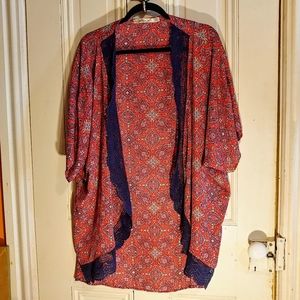 Liberty Love Red White & Blue Kimono XL